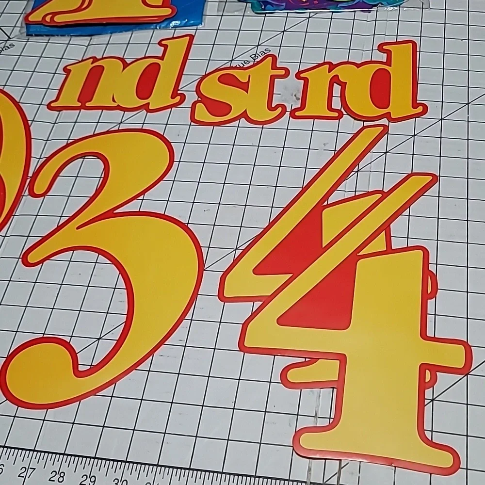 Birthday Banner and Numbers / Stickers‎ NWOT